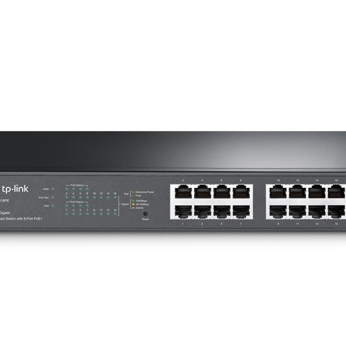TP-LINK TL-SG1016PE 16PORT 10/100/1000 YÖNETİLEBİLİR POE SWITCH