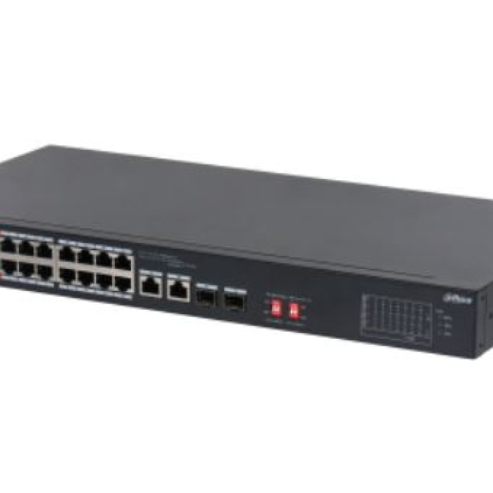 DAHUA PFS3218-16ET-135 16 PORT 16XFE-2XGE-2XGE/SFP 135W YÖNETİLEMEZ POE SWİTCH