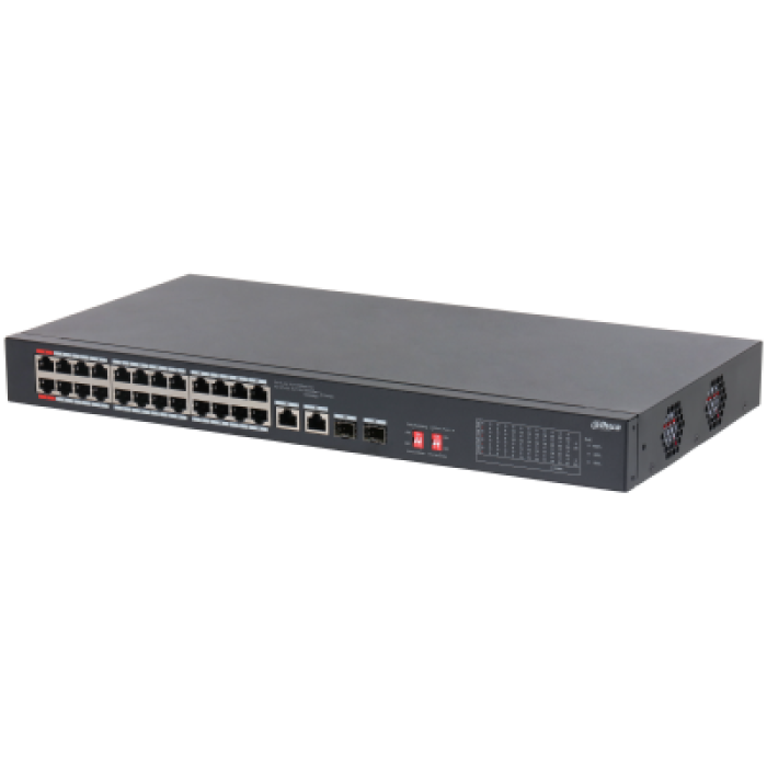 DAHUA S3226-24ET-240 24 PORT 24XFE-2XGE-2X1GE/SFP 240W POE SWİTCH
