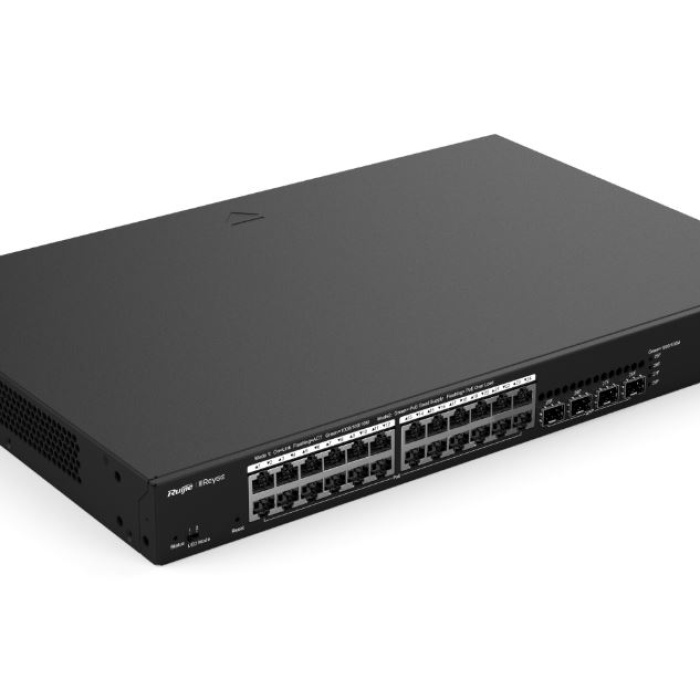 RUİJİE-REYEE RG-NBS3100-24GT4SFP-P 24XGE-4XGE/SFP YÖNETİLEBİLİR 370W POE SWİTCH