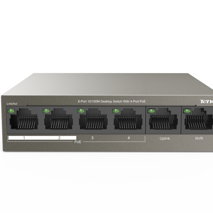 TENDA TEF1106P-4-63W 6PORT 10/100 YÖNETİLEMEZ POE SWITCH
