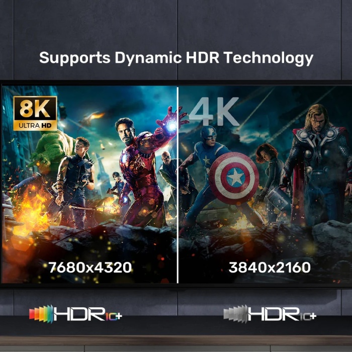 UNITEK HDMI2.1 KABLO 5MT 8K&60Hz (C11086GY-5M)