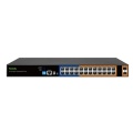 Tiandy YPS-3024G-2SFP-L2 24 Port Gigabit Layer2 Yönetilebilir AI POE switch ( 24G + 2 SFP )