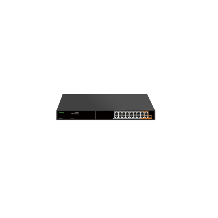 Tiandy PS-10014E2G-2G1SFP 16 Port Yönetilmeyen AI Hybrid POE Switch ( 14E+2G + 2G +1 SFP )