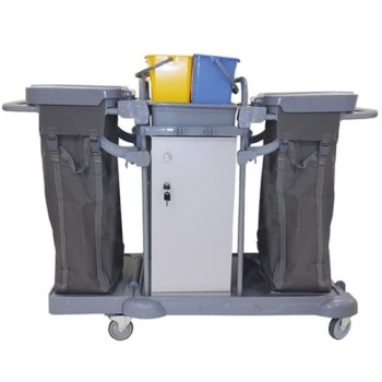 KAT HİZMET ARABASI DOLAPLI ÇİFT BANDALI PLASTİK