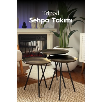 Tripod 3lü Sehpa | Ev - Bahçe - Piknik - Ofis