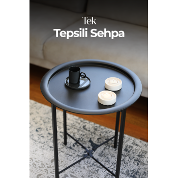 Katlanır Tepsili Sehpa | Ev - Bahçe - Piknik - Ofis