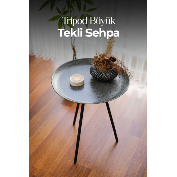 Tripod Büyük Tekli Sehpa | Ev - Bahçe - Piknik - Ofis