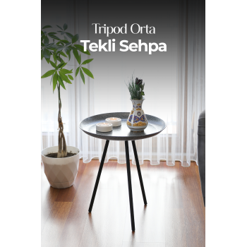 Tripod Orta Tekli Sehpa | Ev - Bahçe - Piknik - Ofis