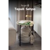 Katlanabilir Sepetli Tepsili Sehpa | Ev - Bahçe - Piknik - Ofis