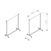 Portatif Elbise Askılığı - 85x50x158