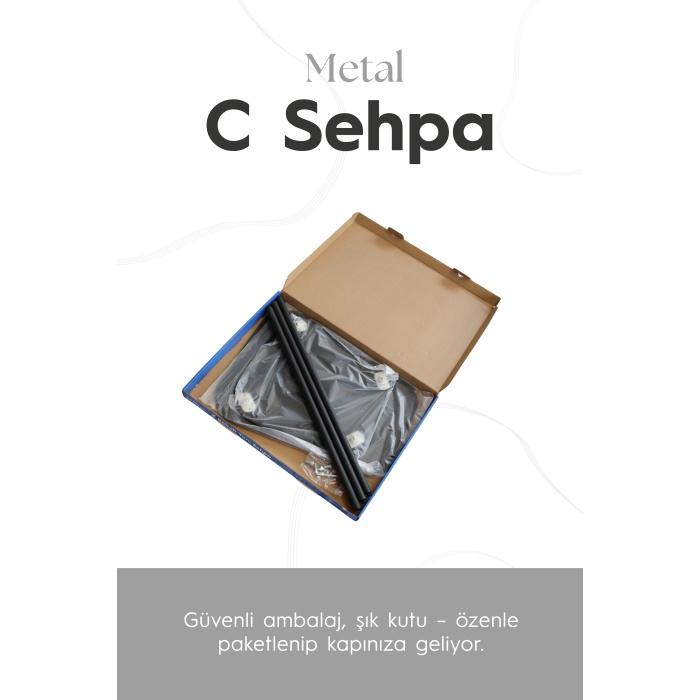 C Sehpa – Modern Koltuk Yan Sehpası, Kahve ve Servis İçin Zigon Sehpa