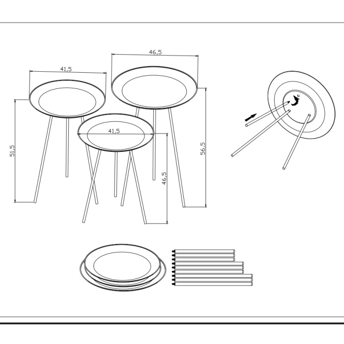 Tripod 3lü Sehpa