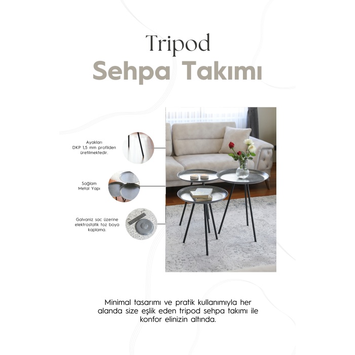 Tripod 3lü Sehpa