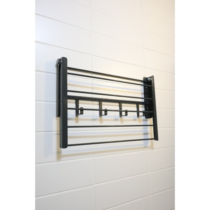 Duvara Monte Katlanabilir Çamaşır Askısı - 60x30 cm