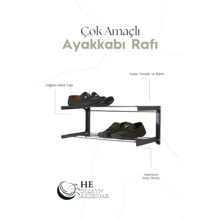 Çok Amaçlı Katlanabilir Ayakkabı Rafı - 60x45 cm
