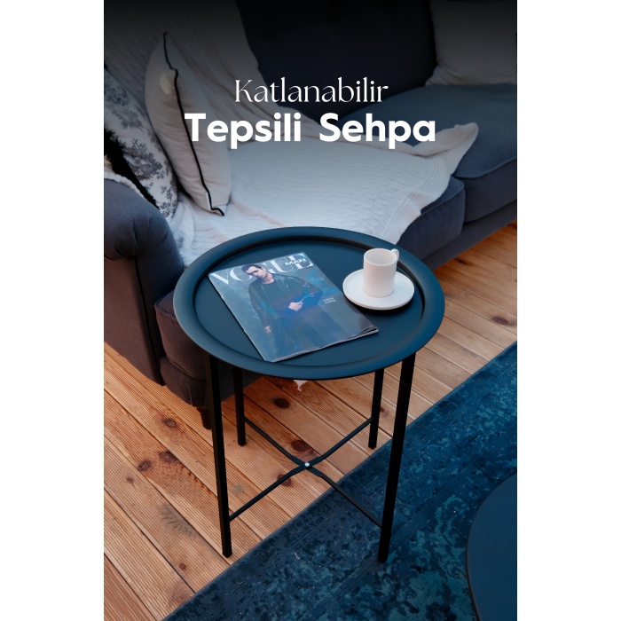 Katlanır Tepsili Sehpa | Ev - Bahçe - Piknik - Ofis