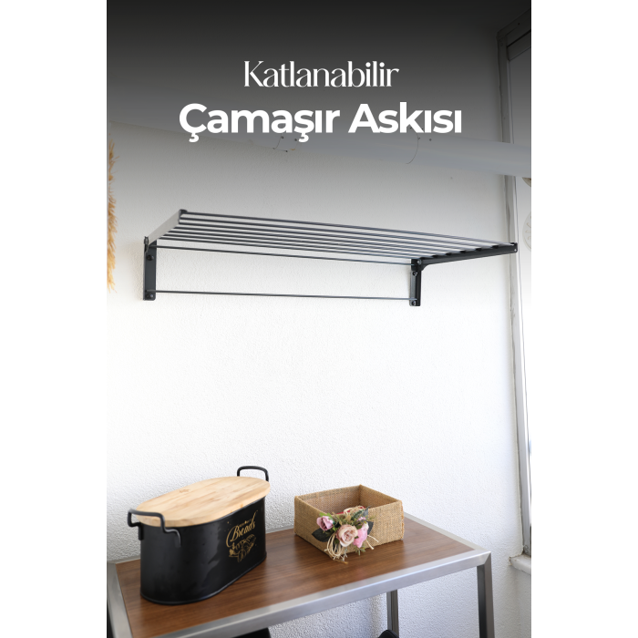 Katlanabilir Çamaşır Askılığı - 40x60x16
