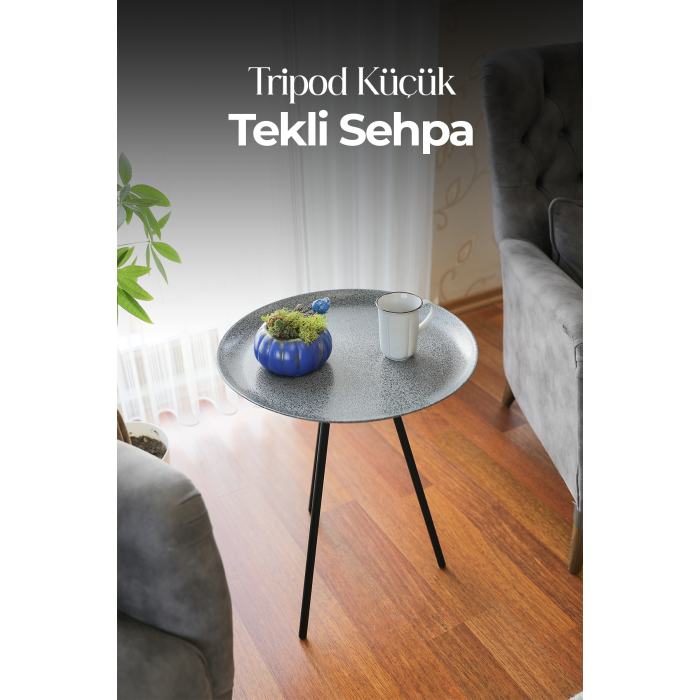 Tripod Küçük Tekli Sehpa | Ev - Bahçe - Piknik - Ofis