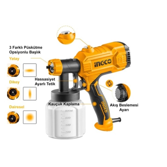 İNGCO SPG3508  BOYA TABANCASI 450W