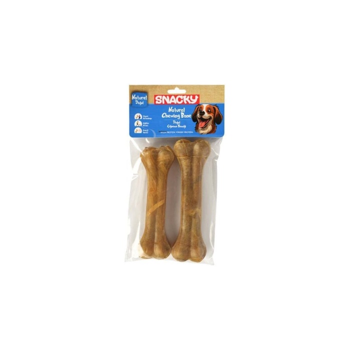 Natural Preslenmiş Yüksek Proteinli Köpek Çiğneme Kemiği 2 Adet 155 gr