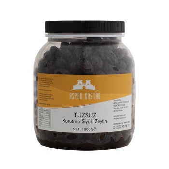 1 KG Tuzsuz Kurutma Siyah Zeytin