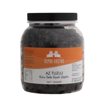 1 KG Az Tuzlu Kuru Sele Siyah Zeytin
