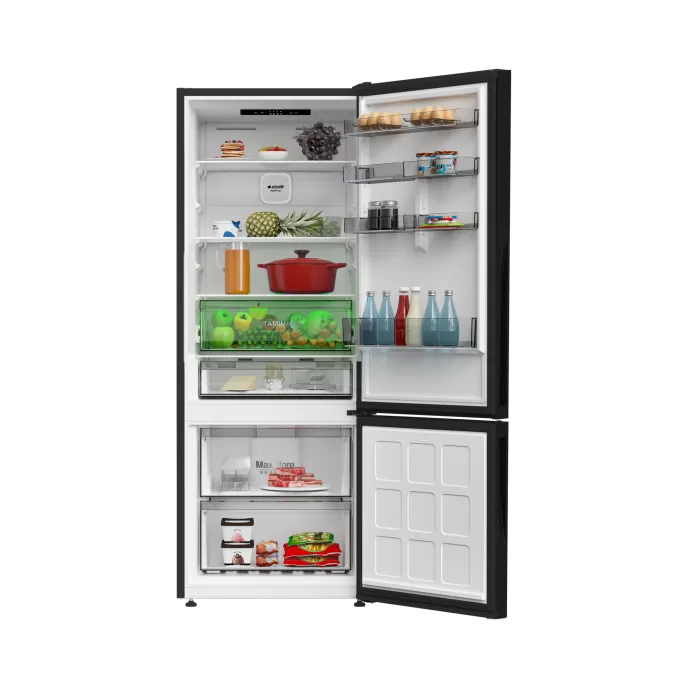 ARÇELİK 270475 IESC AI Siyah Cam Yapay Zeka Teknolojili Alttan Donduruculu Buzdolabı