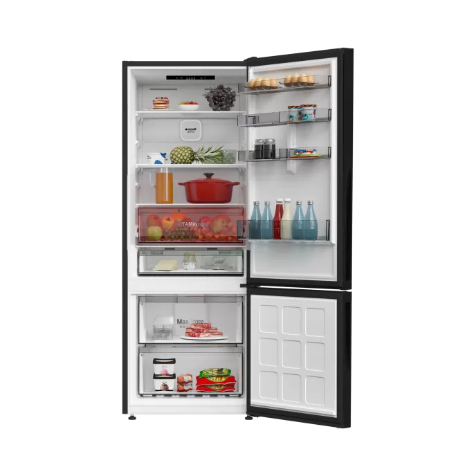 ARÇELİK 270475 IESC AI Siyah Cam Yapay Zeka Teknolojili Alttan Donduruculu Buzdolabı