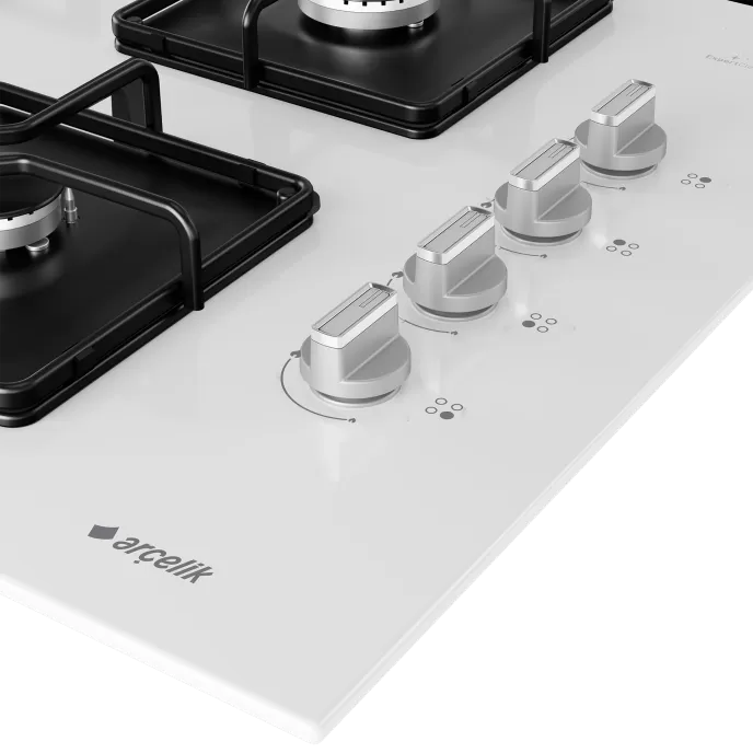 ARÇELİK OCD K 651 EWB Gazlı Cam Tablalı Ocak