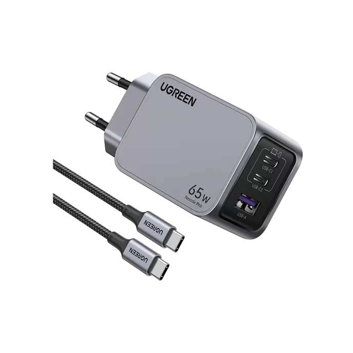 UGREEN UGREEN Nexode Pro 65W adaptör+100W kablo Cep Telefonu Aksesuar