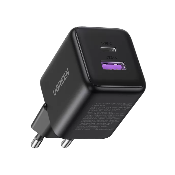 UGREEN UGREEN 30W 2 Portlu Hızlı Şarj Cihzı Syh Cep Telefonu Aksesuar