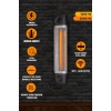 CH2500 TW BioCarbon Infrared Isıtıcı 2500 W – Duvar Tipi (Termostatlı)