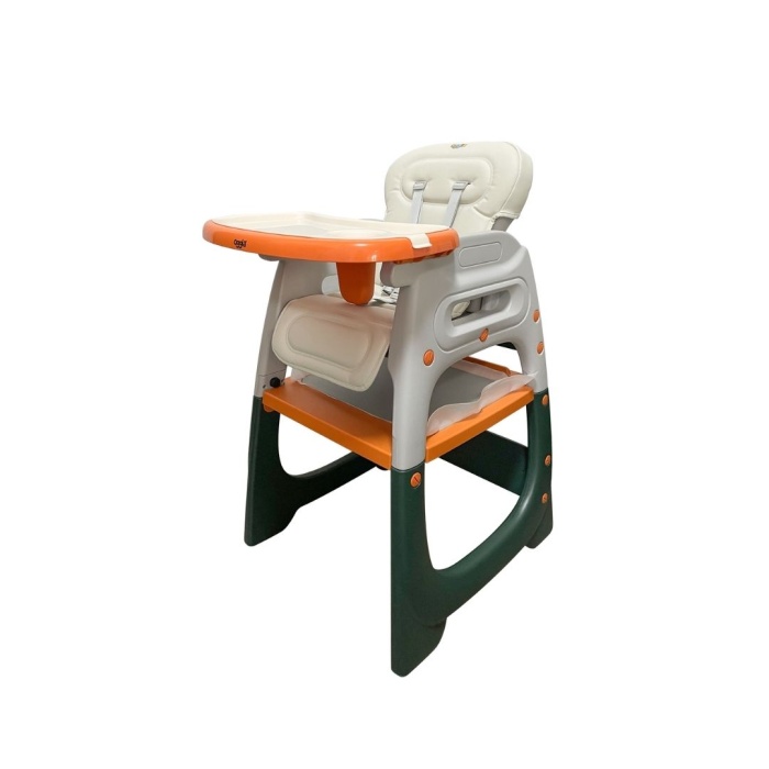 Çok Fonksiyonlu Turuncu Premium Mama Sandalyesi | Masa-Sandalye Takımı | 6 Ay – 4 Yaş Arası | Kolay Temizlik – Ergonomik – Güvenli Tasarım