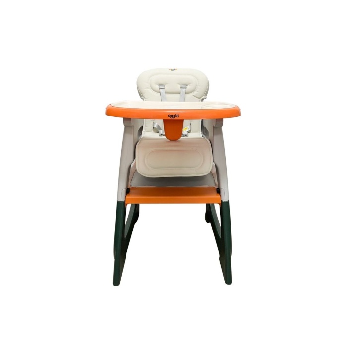 Çok Fonksiyonlu Turuncu Premium Mama Sandalyesi | Masa-Sandalye Takımı | 6 Ay – 4 Yaş Arası | Kolay Temizlik – Ergonomik – Güvenli Tasarım
