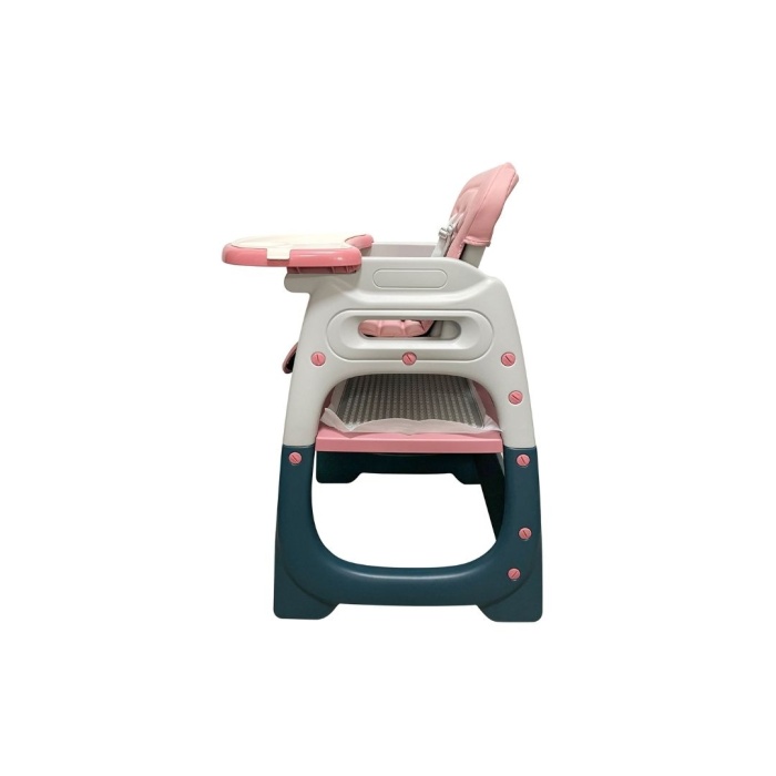 Çok Fonksiyonlu Pembe Premium Mama Sandalyesi | Masa-Sandalye Takımı | 6 Ay – 4 Yaş Arası | Kolay Temizlik – Ergonomik – Güvenli Tasarım