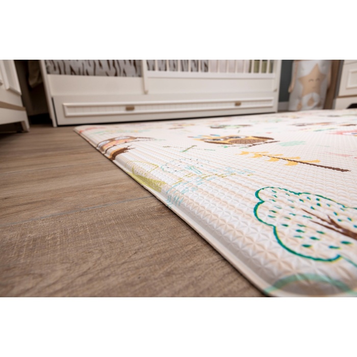 Owl Party Premium Bebek Oyun Matı / Halısı – 140x195 cm | 12 mm Kalınlık | Isı ve Darbe Yalıtımlı