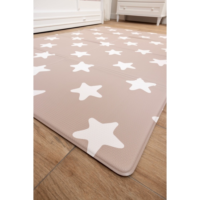 Owl Party Premium Katlamalı Bebek Oyun Matı / Halısı – 130x190 cm | 12 mm Kalınlık | Çift Taraflı, Taşınabilir, Isı ve Darbe Yalıtımlı