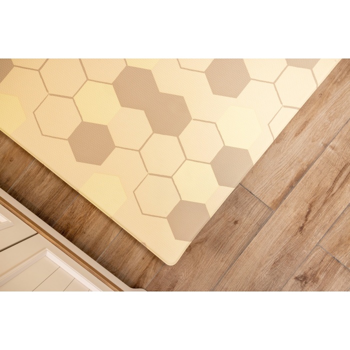 Funny Bees Premium Bebek Oyun Matı / Halısı – 140x195 cm | 15 mm Kalınlık | Isı ve Darbe Yalıtımlı, Çift Taraflı