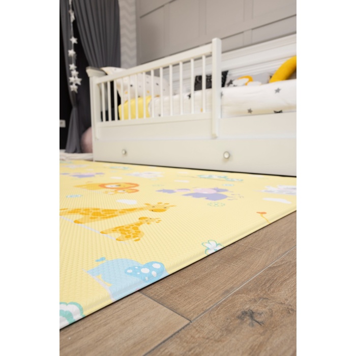 Mum And Baby Premium Bebek Oyun Matı / Halısı – 140x225 cm | 12 mm Kalınlık | Isı ve Darbe Yalıtımlı, Çift Taraflı