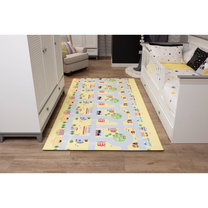 Mum And Baby Premium Bebek Oyun Matı / Halısı – 140x225 cm | 12 mm Kalınlık | Isı ve Darbe Yalıtımlı, Çift Taraflı