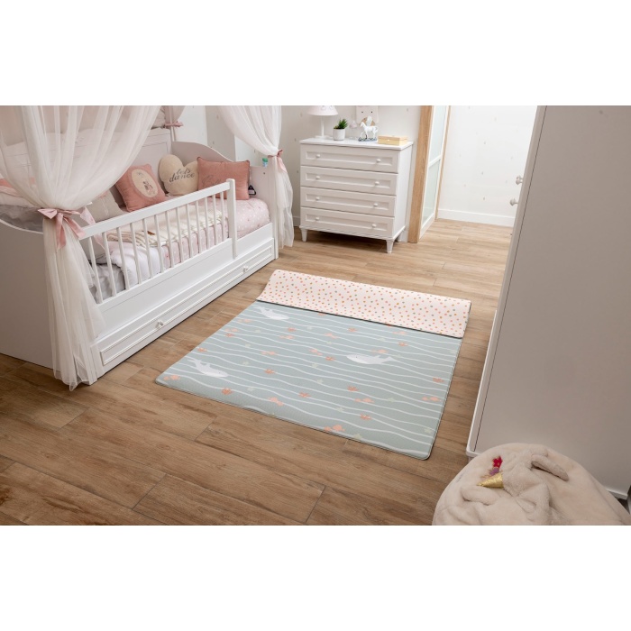 Ocean Diamond Premium Bebek Oyun Matı / Halısı – 140x230 cm | 12 mm Kalınlık | Çift Taraflı | Isı ve Darbe Yalıtımlı