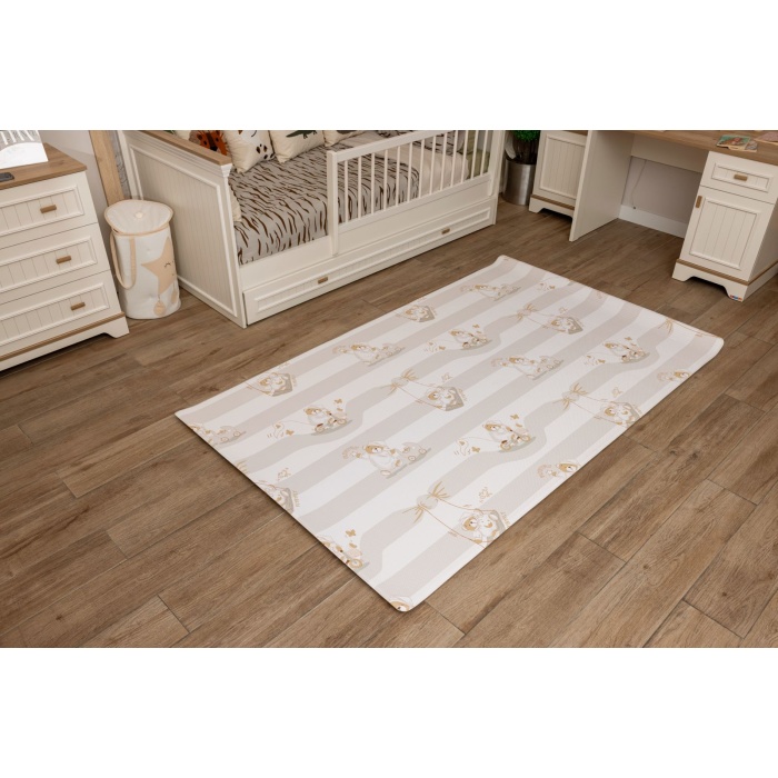 Sleepy Bear Diamond Premium Bebek Oyun Matı / Halısı – 140x230 cm | 15 mm Kalınlık | Çift Taraflı | Isı ve Darbe Yalıtımlı