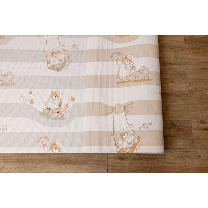 Sleepy Bear Diamond Premium Bebek Oyun Matı / Halısı – 140x230 cm | 15 mm Kalınlık | Çift Taraflı | Isı ve Darbe Yalıtımlı
