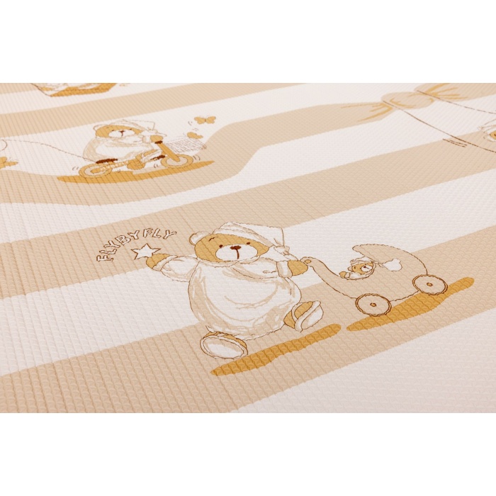 Sleepy Bear Diamond Premium Bebek Oyun Matı / Halısı – 140x230 cm | 15 mm Kalınlık | Çift Taraflı | Isı ve Darbe Yalıtımlı