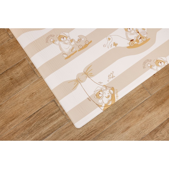 Sleepy Bear Diamond Premium Bebek Oyun Matı / Halısı – 140x230 cm | 15 mm Kalınlık | Çift Taraflı | Isı ve Darbe Yalıtımlı