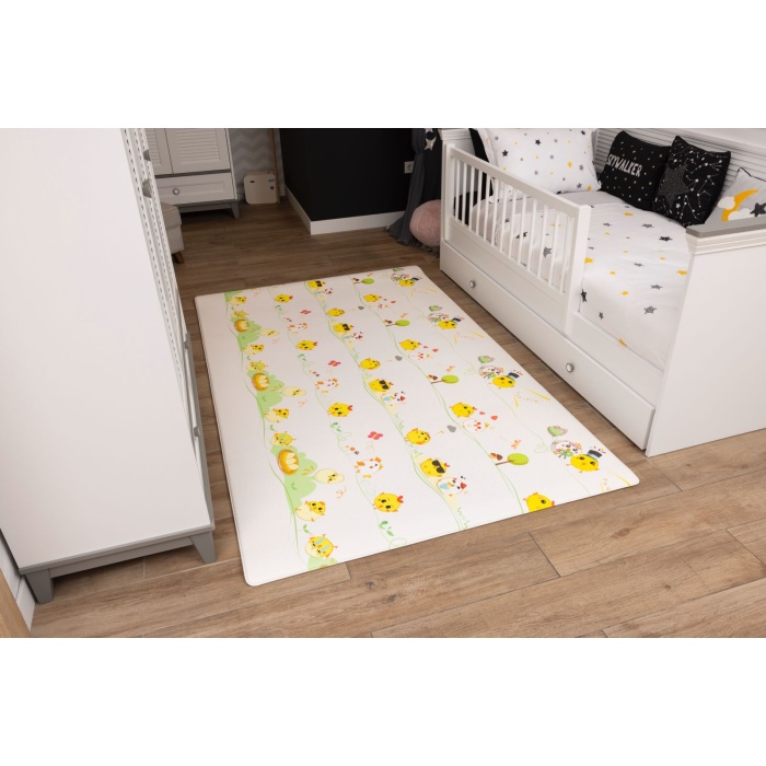 Tiny Hens Diamond Premium Bebek Oyun Matı / Halısı – 140x230 cm | 15 mm Kalınlık | Çift Taraflı | Isı ve Darbe Yalıtımlı