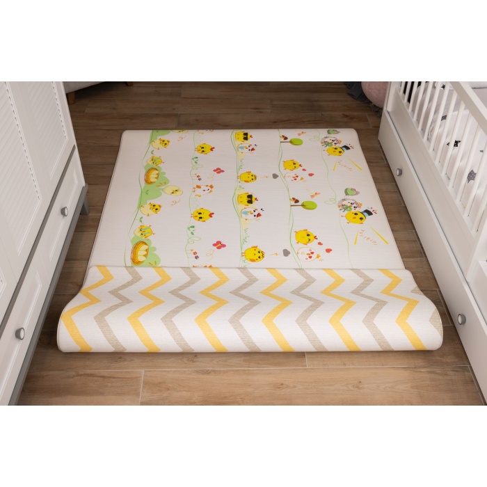 Tiny Hens Diamond Premium Bebek Oyun Matı / Halısı – 140x230 cm | 15 mm Kalınlık | Çift Taraflı | Isı ve Darbe Yalıtımlı