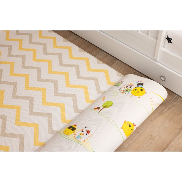 Tiny Hens Diamond Premium Bebek Oyun Matı / Halısı – 140x230 cm | 15 mm Kalınlık | Çift Taraflı | Isı ve Darbe Yalıtımlı