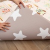 Owl Party Premium Katlamalı Bebek Oyun Matı / Halısı – 130x190 cm | 12 mm Kalınlık | Çift Taraflı, Taşınabilir, Isı ve Darbe Yalıtımlı